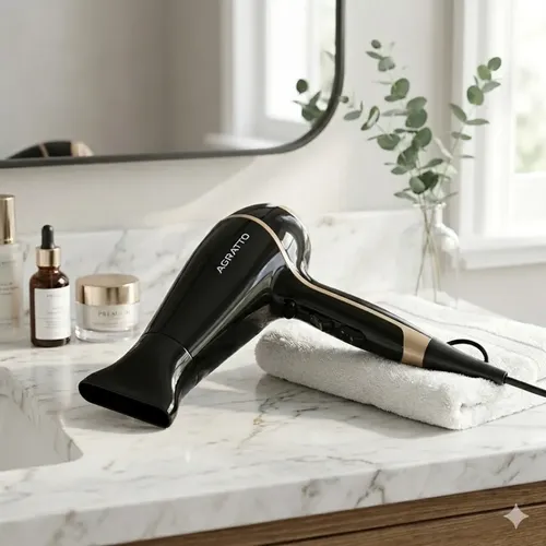 Secador De Cabelos Profissional Della 1900w Agratto Cor Preto
